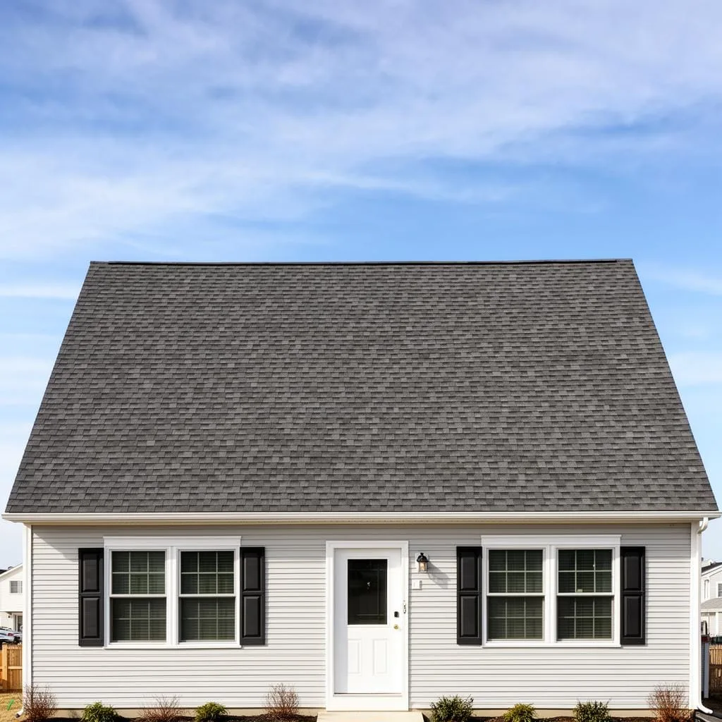 Completed architectural shingle roof in New Jersey